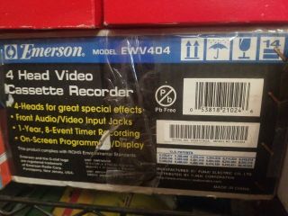 Emerson Ewv404 / 4 Head Video Cassette Recorder
