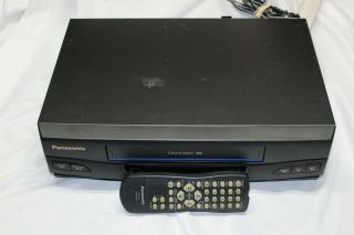 Panasonic Pv - Qv201 Vhs 4 Head Vcr With Remote Control And