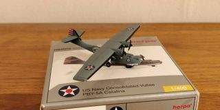 Us Navy Consolidated Vultee Pby - 5a Catalina Model 1:400 Scale Herpa Rare