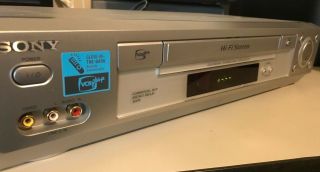Sony Slv - N700 Hi Fi 4 Head Stereo Video Cassette Recorder Vhs Player With Remote
