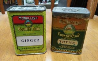 Vintage Spice Tins Mcmurray 