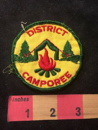 Vintage (circa 1970s) District Camporee Bsa Boy Scouts Patch 83n