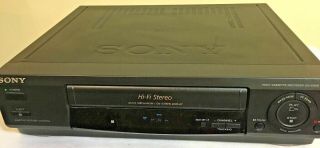 Sony Slv - 678hf Hi - Fi Stereo 4 - Head Vhs Vcr Player Recorder And