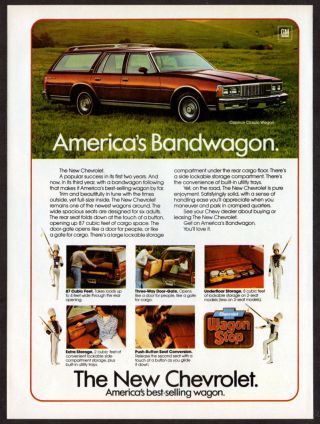 1979 Chevrolet Caprice Classic Wagon Vintage Print Ad Brown Car Photo