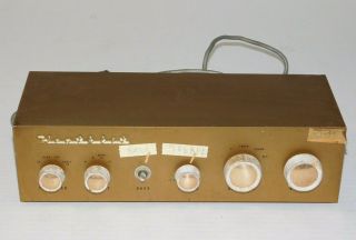 Vintage Heathkit Wa - P2 Mono Pre Amplifier Audio Vacuum Tube Pre Amp Audiophile