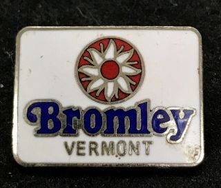 Bromley Skiing Ski Pin Badge Manchester Vermont Vt Resort Travel Souvenir Lapel