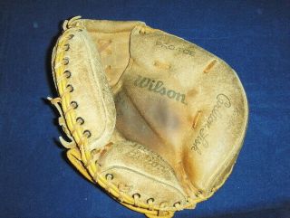 Vintage Wilson Baseball Glove Model A2516 Carlton Fisk Catchers Leather Mit