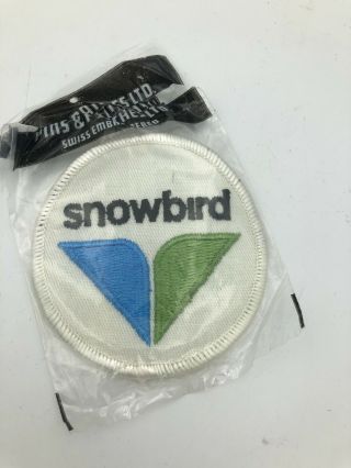 Vintage Snowbird 3” Skiing Ski Patch Utah Resort Souvenir Travel Embroidered