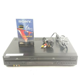 Sony Slv - D380p Dvd Vcr Vhs Combo Player No Remote W/ Av Cord Tape