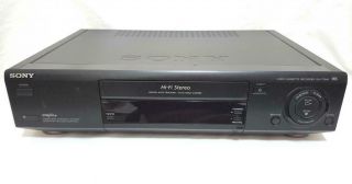Sony 4 Head VHS VCR Hi - Fi Video Player Recorder Tuner SLV - 775HF,  Remote 2