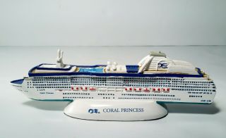 Princess Cruise Line 7 " Coral Princess Cruise Ship Model Souvenir Advertising