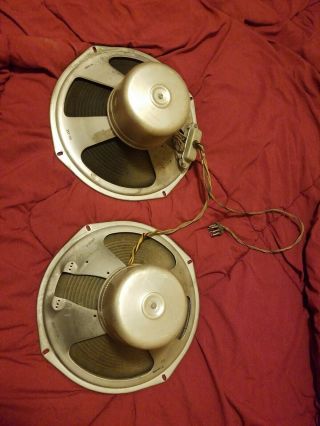 2 - 12 " Magnavox Field Coil Speakers From 6v6 Tube Console