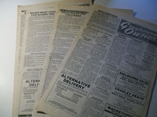 10 X Greyhound Owner Vintage 1987 Newspapers Greyhound Racing & Dog Breeding