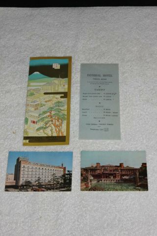 Vintage Pamphlet The Imperial Hotel Tokyo Japan Jewel Of The Orient