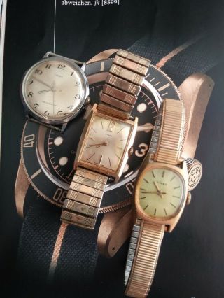 2 Mens & 1 Ladies Vintage Timex Mechanical Wrist Watches