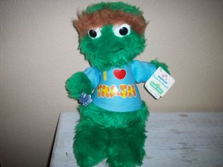 Applause Vintage 1982 Sesame Street Oscar The Grouch Plush With Tags