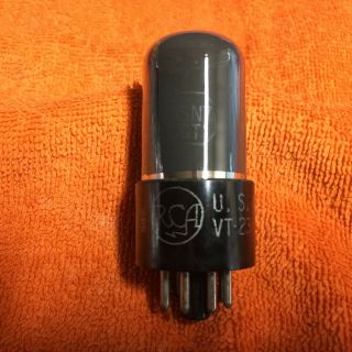 Vintage Rca Vt - 231 6sn7gt Vacuum Tube Very Strong Military Grey Glass Ww11