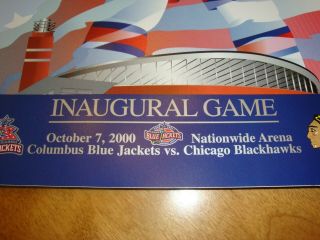 Columbus Blue Jackets Hockey Team Inaugural Game Program 10 - 07 - 2000 2