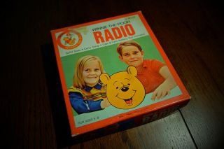 Vintage Winnie The Pooh Portable Transistor Radio