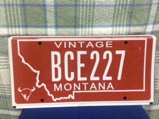 Vintage Montana License Plate Bce227