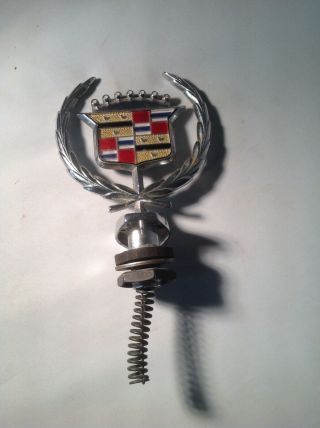 Vintage Cadillac Hood Ornament Emblem Badge 1622088 Ac 1