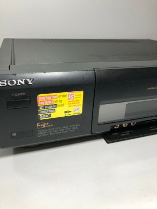 Sony Slv - 975hf Vhs 4 Head Vintage Vcr Player Recorder Flying Erase