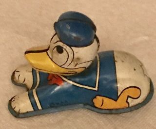 Vintage 1950s Tin Disney Donald Duck Limar Toy Japan Friction