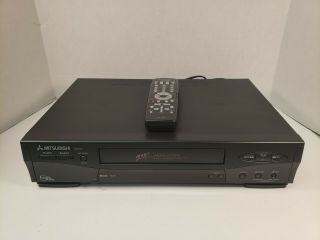 Vintage Mitsubishi Hs - U776 Vcr Video Cassette Vhs Player Recorder