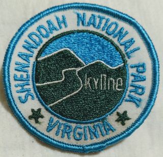 Vintage Shenandoah National Park Virginia Embroidered Souvenir Travel Patch