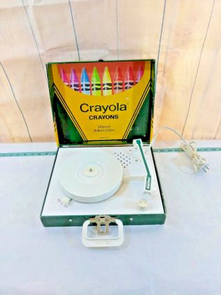 Vintage Vanity Fair 1981 Crayola Crayons Record Player Phonograph