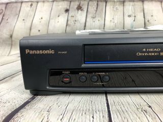 Panasonic Omnivision PV - 840F VCR VHS Player Recorder 4 Head With Remote 3