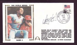 Whitey Herzog Signed 1982 World Series Game 3 Gateway Cachet Fdc Cover Cardinals