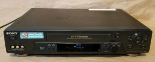 Sony Slv - N71 Vcr 4 - Head Hifi Stereo Video Cassette Recorder Vhs Player -