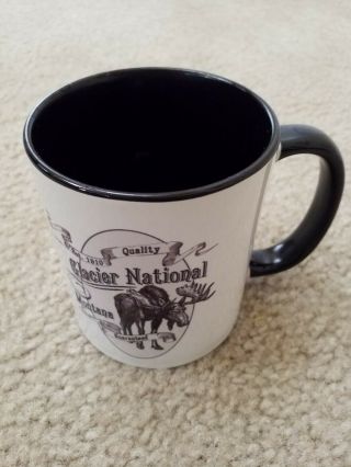 Glacier National Park Cup Coffee Mug Black And White
