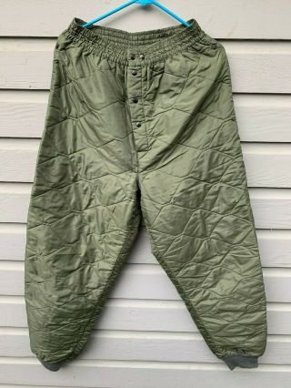 Vtg 1969 Vietnam War Us Air Force Usaf Cwu - 9/p Quilted Flight Pants Trousers Med