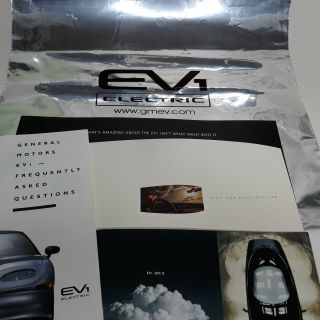1996 To 1999 Saturn Gm Ev1 General Motors Electric Car Brochures,  Ev1 Gift Bag