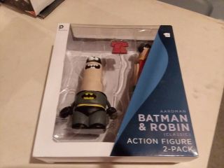 Vintage Dc Direct Aardman Batman And Robin Action Figure Set Never Opened