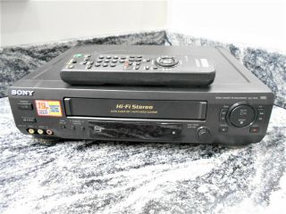 Sony Slv - N60 Stereo Vcr Vhs Player Recorder/ Remote Fully Serviced By