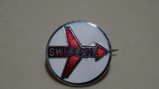 Swissair 1960 Vintage Squire Airline Lapel Pin Rare