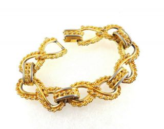 Vintage Hattie Carnegie Gold Tone Bracelet