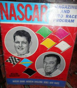 Vintage Nascar & Auto Race Program Grand National Championship Races For 1970