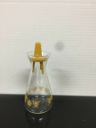 (1) Vintage Pyrex Butterfly Gold Glass Salt Or Pepper Shaker (1)