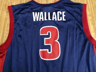 Ben Wallace Detroit Pistons Jersey Large Reebok Nba Basketball