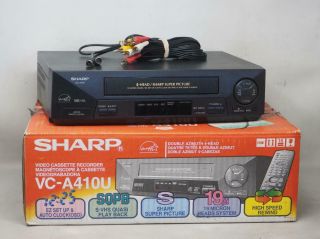 Sharp Vc - A410u Vcr Vhs Player/recorder No Remote Great