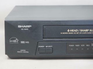 SHARP VC - A410U VCR VHS Player/Recorder No Remote Great 3