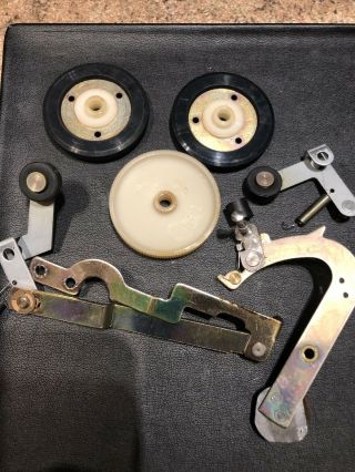 Akai GX 4000d Right and left brakes Idlers wheels parts 2