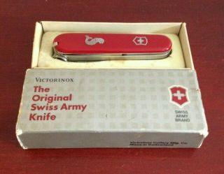 Victorinox Swiss Army Fisherman Officier Suisse Stainless Rostfrei Knife W/box
