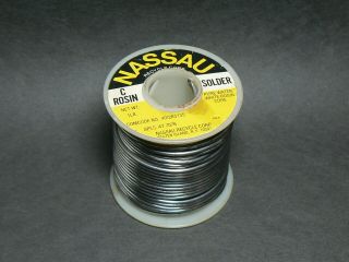 1 Lb.  Spool Nassau C Rosin Core Solder Spec At 7076