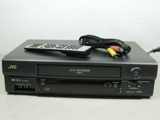 Jvc Hr - A591u 4 Head Stereo Hi Fi Vhs Player Video Cassette Recorder Vcr Refurb