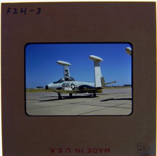 Vintage Kodachrome 35mm Slide Navy F 2h - 3 Airplane Photo